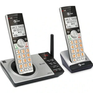 NEW AT&T 2 Cordless Handset Answering System w/ Caller ID/Call Waiting Business
